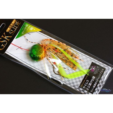 マルシン漁具 タイラバ 遊動式鯛ラバ GSKスライド グリーンゴールド 60g