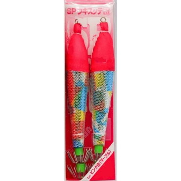 マルシン漁具 スッテ SPウキスッテ 3.5号 ピンク白マーブル (2個入)