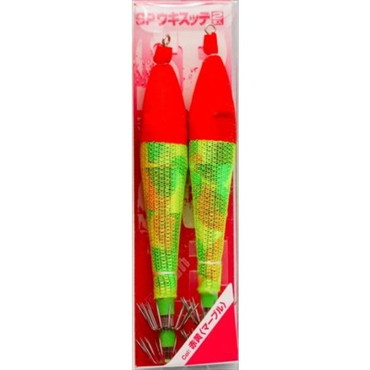 マルシン漁具 スッテ SPウキスッテ 3.5号 赤黄マーブル (2個入)