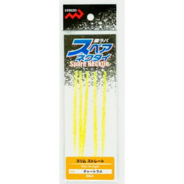 マルシン漁具 タイラバ 鯛ラバ スペアネクタイ スリムストレート チャートラメ