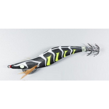 マルシン漁具 エギ スーパードンコブラック 3号 ホワイトイエロー