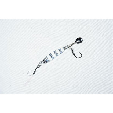 マルシン メタルジグ 直伝ジグ 海波 ゼブラグロー 20g