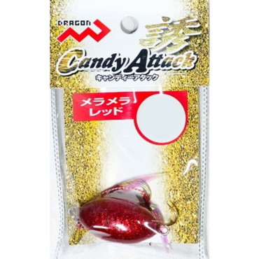 マルシン漁具 フック付きオモリ キャンディーアタック 60g メラメラレッド