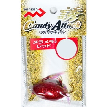 マルシン漁具 フック付きオモリ キャンディーアタック 80g メラメラレッド