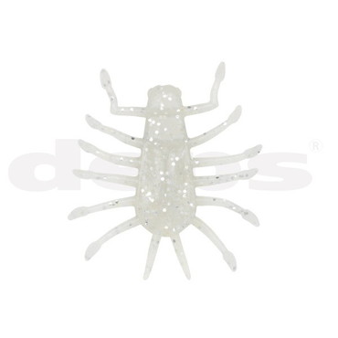 デプス ワーム ウィグルバグ #130 ホワイト/シルバーフレーク