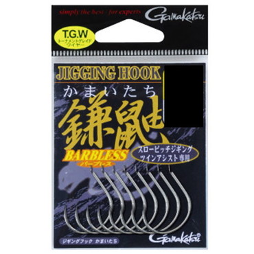 がまかつ　バラ　ＴＧＷ　ジギングフック鎌鼬（シルバー）　／０　３／０