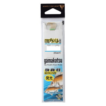 がまかつ (糸付)ピチピチメバル(金)発光 10号-ハリス1.5号