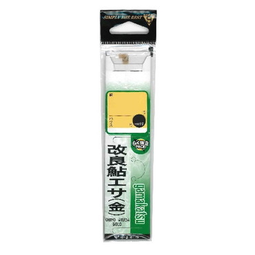 がまかつ 糸付 改良鮎エサ 金 1号-ハリス0.4