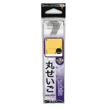 がまかつ 糸付 丸セイゴ 白 60cm 9号-ハリス1.5