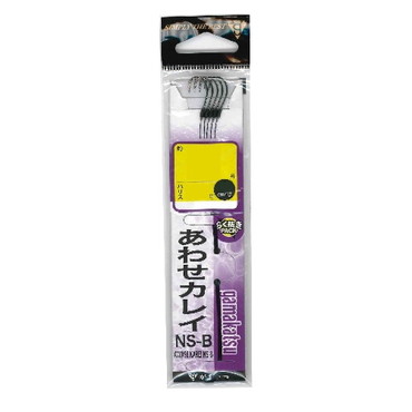 がまかつ　糸付　アワセカレイ（ＮＳＢ）黒ハリス　５号－ハリス５　３Ｌ