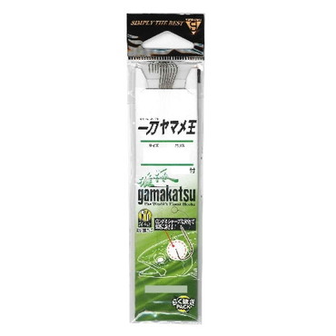 がまかつ 糸付 一刀ヤマメ王 茶 45cm 7号-ハリス0.4