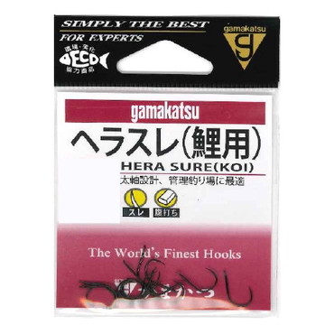 がまかつ ヘラスレ(鯉用)(黒) 10号