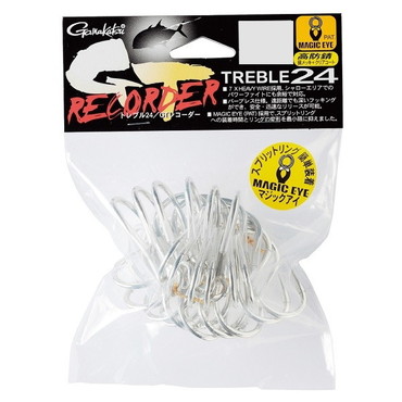 がまかつ トリプルフック トレブル24 GT RECORDER(銀) 5/0
