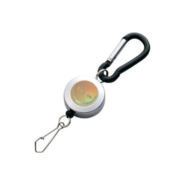 ガマカツ ピンオンリール(カラビナ付) GM2093 ゴールド