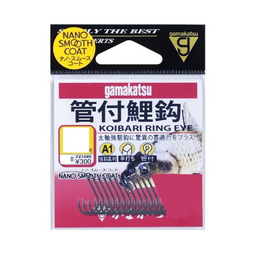 がまかつ　バラ　Ａ１　管付鯉鈎（ナノスムースコート）　１０