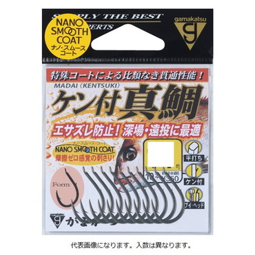 がまかつ　バラ　ケン付真鯛（ナノスムースコート）　８号