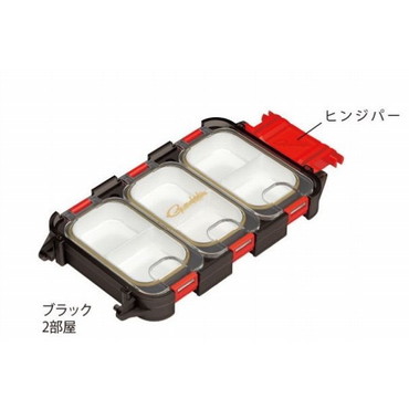 ガマカツ クイックケ-ス GM2484 ブラック 2部屋