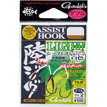 がまかつ GA047 アシストフック 陸ジグライト ダブル M
