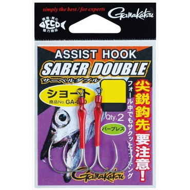 がまかつ アシストフック GA060 アシストフック サーベルダブル ショート L