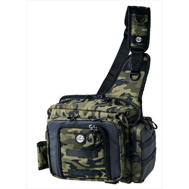 がまかつ タックルバッグ LE323 ランガン ショルダーバッグ2.0 #2カモブラック