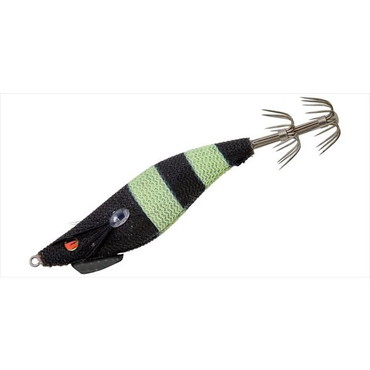 がまかつ スッテ 19-353 スピードメタル エギドロッパー Fタイプ #5 ブラック/グローゼブラ