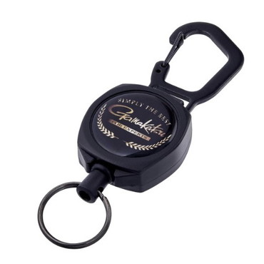 がまかつ GM2592 BIGカラビナリール ブラック (Gamakatsu)