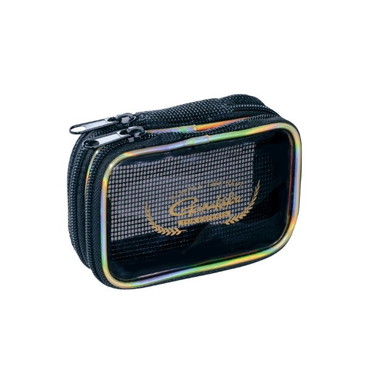 がまかつ タックルバッグ GM2080 ウキポーチ2部屋 S ブラック×ゴールド