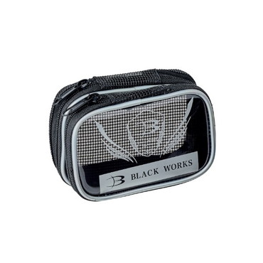 がまかつ タックルバッグ GM2080 ウキポーチ2部屋 S ブラック (BLACK WORKS)