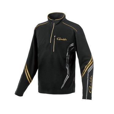 がまかつ ウェア GM3778 UDジップシャツ ブラック/ゴールド L
