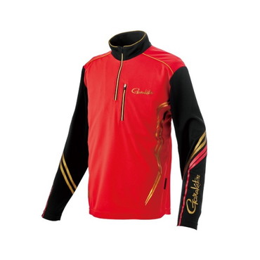 がまかつ ウェア GM3778 UDジップシャツ レッド M