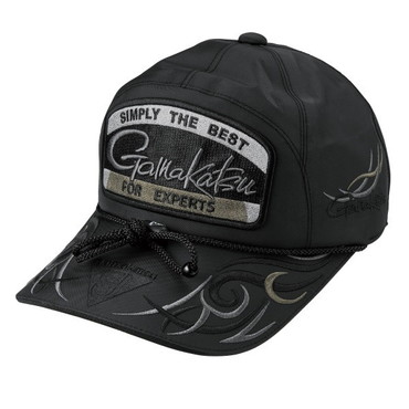 がまかつ 帽子 GM9112 フィッシングキャップ(ワッペン) ブラック/ブラック LL