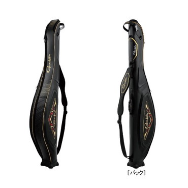 がまかつ ロッドケース 成型ハードロッドケース GC301 ブラック/ゴールド Gamakatsu 135cm
