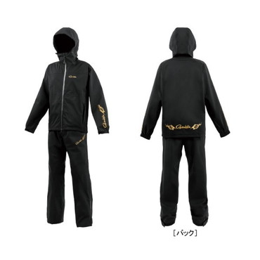 がまかつ レインウェア GM3784 Gスペック レインスーツ ブラック/ゴールド LL