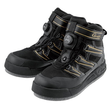 がまかつ  GM4550 GSフェルトスパイクシューズ(パワータイプ) ブラック/ゴールド L