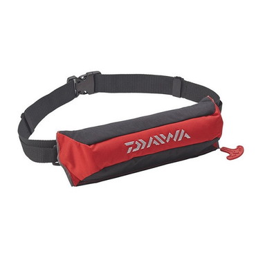 ダイワ  DF-2220 コンパクトライフジャケット(ウエストタイプ自動･手動膨脹式) レッド フリー