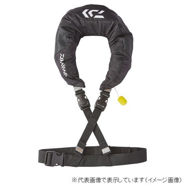 ﾀﾞｲﾜ  ｼｮｰﾄﾗｲﾌｼﾞｬｹｯﾄ(ﾈｯｸﾀｲﾌﾟ手動膨脹式) DF-2520 ﾌﾞﾗｯｸ ﾌﾘｰ