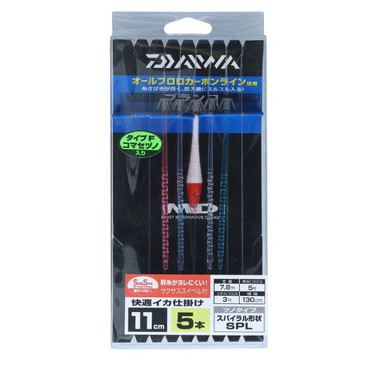 ダイワ　快適イカ仕掛けＳＰＬ　１１Ｓ　ＳＳ　ＦＲＷ（タイプＦ　赤白コマセ角入り）　５本