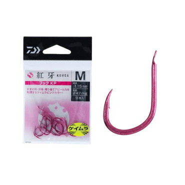 ダイワ 紅牙 フック KP(ケイムラピンク) M
