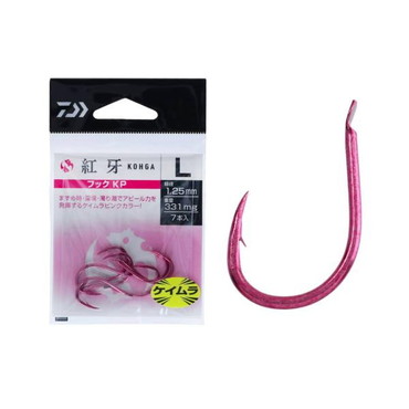 ダイワ 紅牙 フック KP(ケイムラピンク) L