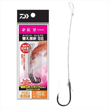 ダイワ テンヤ 紅牙タイテンヤ･タイカブラ替え孫針SS フロロ ロング