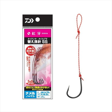 ダイワ テンヤ 紅牙タイテンヤ･タイカブラ替え孫針SS チメ糸 ノーマル