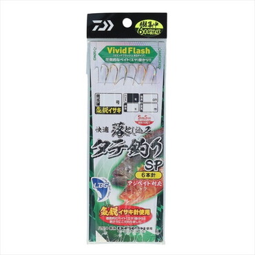 ダイワ 仕掛け 快適落とし込み仕掛けSS LBG 気鋭イサキ6本タテ釣り 針10号-幹糸8号-ハリス8号