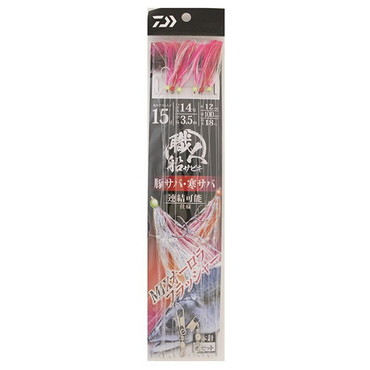 ダイワ 仕掛け 快適職人船サビキ 豚サバフラッシャー 3本針×2セット 針15号-ハリス14号-幹糸18号【キャスティングオリジナル】