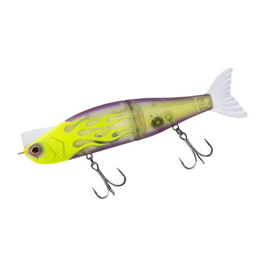 ダイワ シーバスルアー モアザン レイジーファシャッドJ 100F チャートファイヤークリアパープルサンド