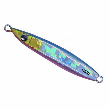 ダイワ メタルジグ 鏡牙ジグリアフォール120g クラッシュホロブルピンラメ 【キャスティングオリジナルカラー】