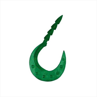 ダイワ タイラバ 鯛ラバ 紅牙ワーム 玉神ターボシングルカーリー 3.6インチ 青イソメグリーン