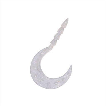 ダイワ タイラバ 鯛ラバ 紅牙ワーム 玉神ターボシングルカーリー 3.6インチ クリアシルバーラメ