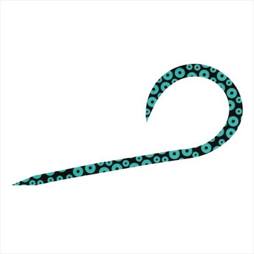 ダイワ タイラバ 鯛ラバ 紅牙シリコンネクタイシングルカーリー 蛸足グリーン