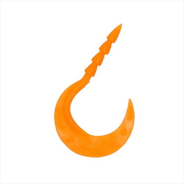 ダイワ タイラバ 鯛ラバ 紅牙ワーム 玉神ターボシングルカーリー 3.6インチ ソリッドオレンジ