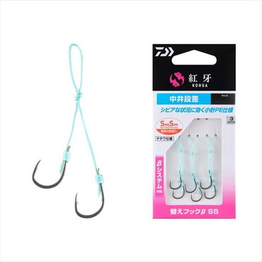 ダイワ タイラバ 鯛ラバ 紅牙替えフックβ SS 中井段差 SSS純正